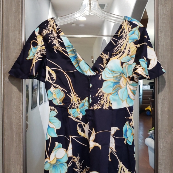 Nani of Hawaii vtg. Dress size 10 floral maxi - Picture 5 of 7